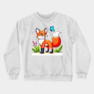 Delightful Fox Crewneck Sweatshirt